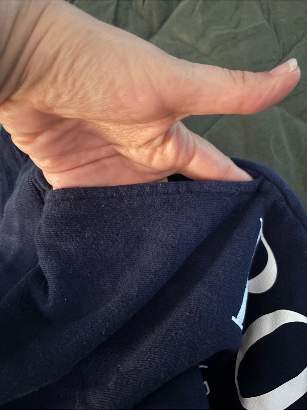 Polo by Ralph Lauren greenCrewneck Sweatshirt with navy joggers - Picture 7 of 12